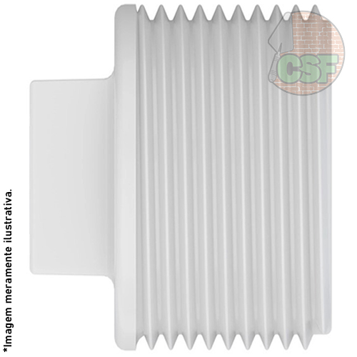 Tampão plug rosável 2 Polegada PVC Branco - Krona - Imagem 2