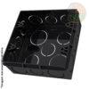 Caixa de luz embutir 4x4 quadrado reforçado preto - Tigre