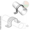 Abraçadeira tipo U 1.1/2" - Inca - Image 3