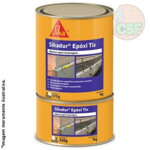 Sikadur tix adesivo epóxi para colagem e ancoragem estrutural 1kg - Sika