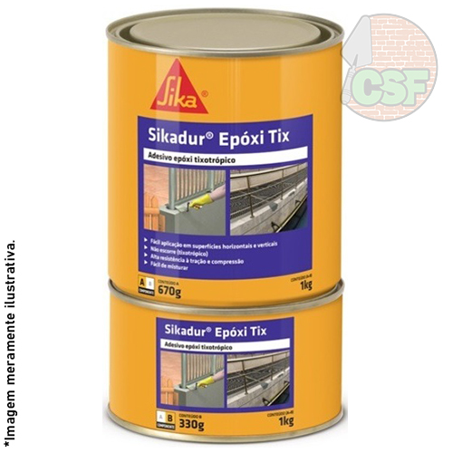 Sikadur tix adesivo epóxi para colagem e ancoragem estrutural 1kg - Sika