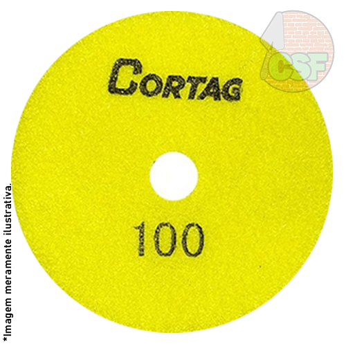 Disco diamantado de polimento brilho dágua G100 - Cortag - Imagem 3