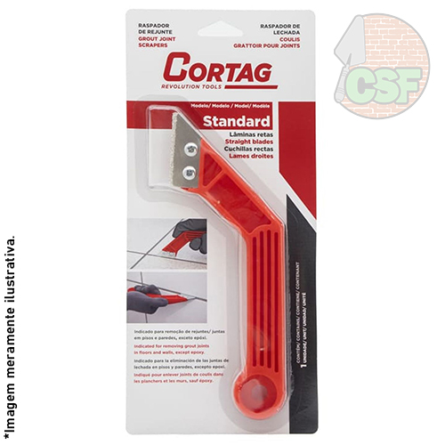 Raspador de rejunte standard 3mm com 2 lâminas - Cortag - Imagem 2