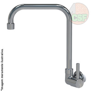 Torneira pia de parede bica móvel 1/4 de volta cs-alv - Ico Metais