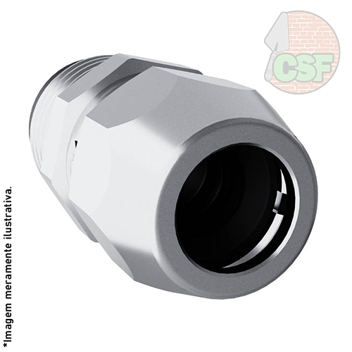 Adaptador niquelado rosca macho 1/2" e 3/8" para espigão - Blukit - Imagem 3