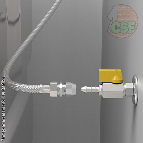 Adaptador niquelado rosca macho 1/2" e 3/8" para espigão - Blukit - Imagem 4