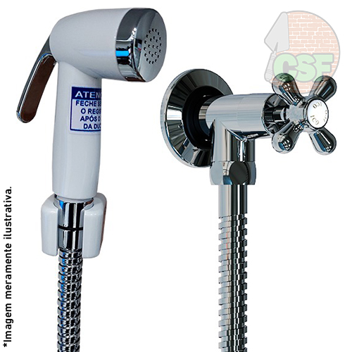 Ducha higiênica inox 1/4 de volta cs-33 - Ico Metais