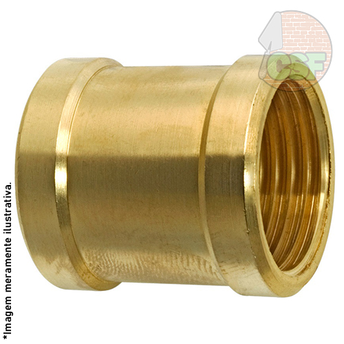 Luva de latão rosca 1/2" - Blukit