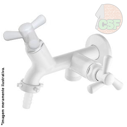 Torneira cozinha e máquina de lavar pacific ABS branco – Viqua