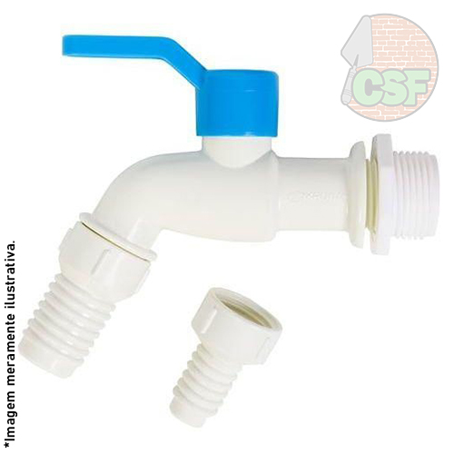 Torneira de esfera para jardim ou tanque em PVC - Krona - Imagem 2